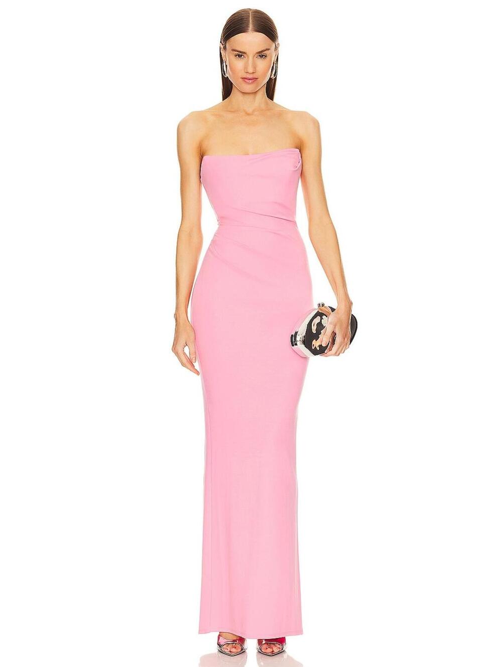 Michael Costello x REVOLVE Briggs Gown in Pink